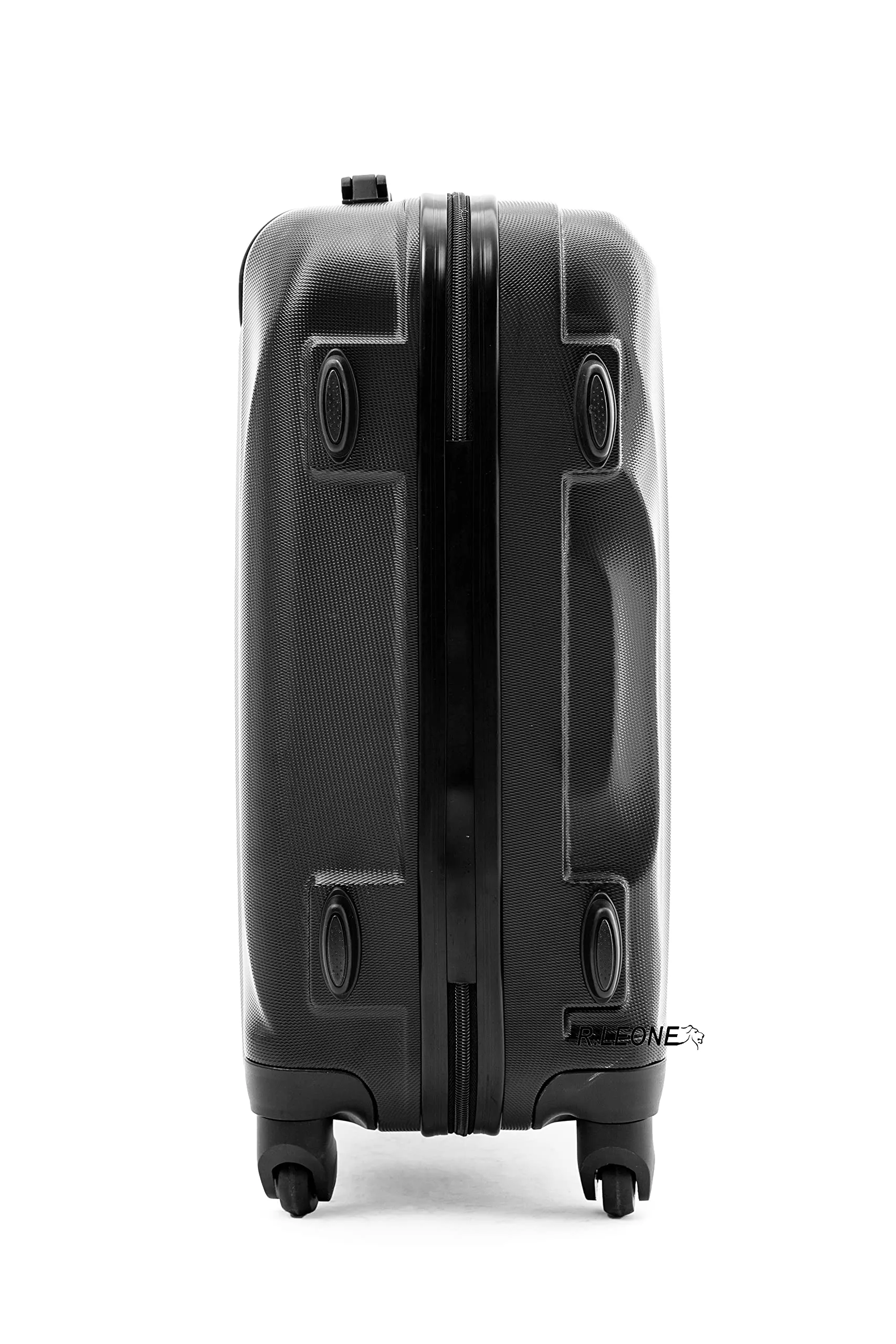 R.Leone Trolley Bagaglio a Mano 55x40x23 cm in ABS 4 Ruote 20373AR Grigio - immagine 7