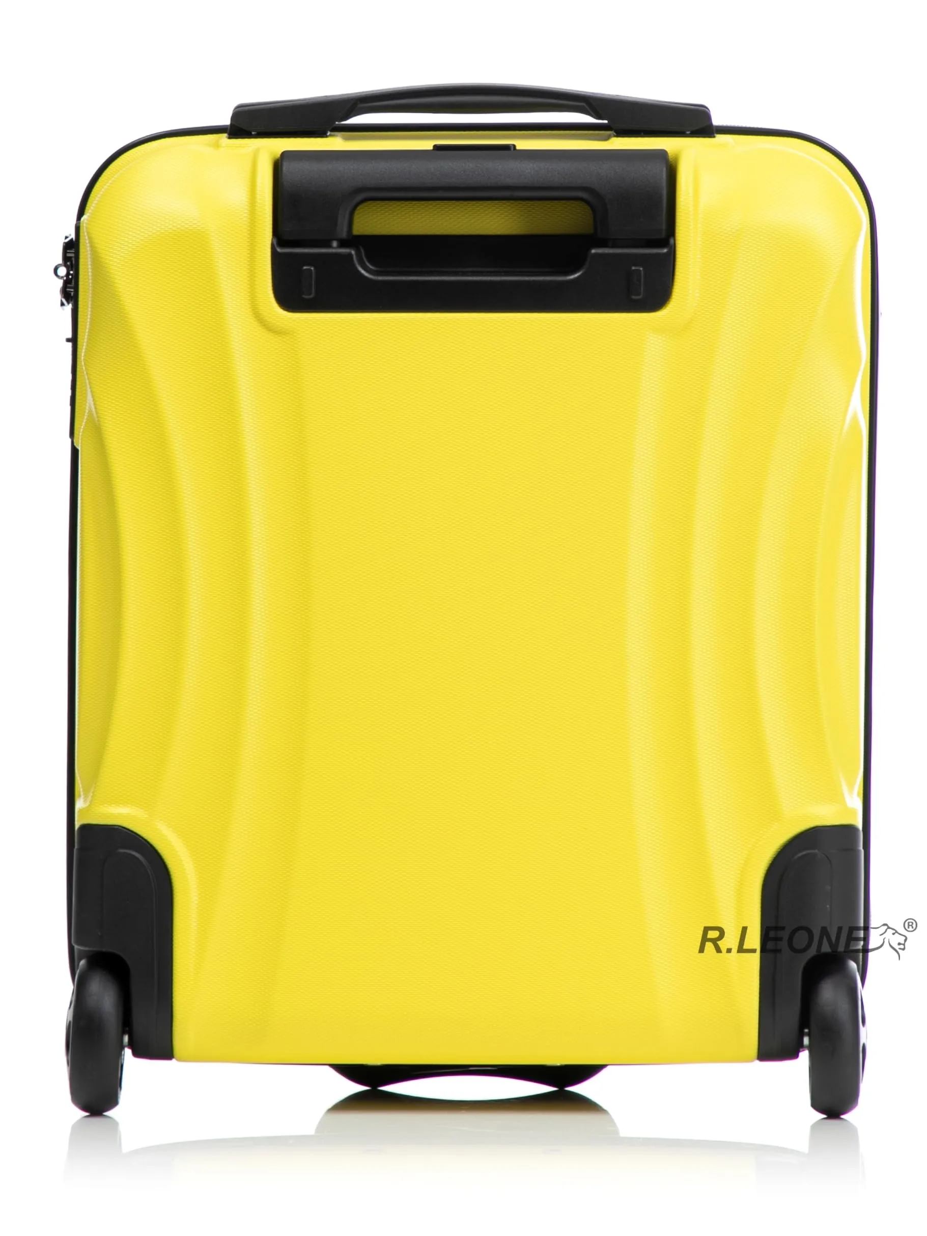 R.Leone Easyjet Trolley Bagaglio a Mano 2 Ruote in ABS 20374ES Giallo 45x36x20 cm - immagine 4