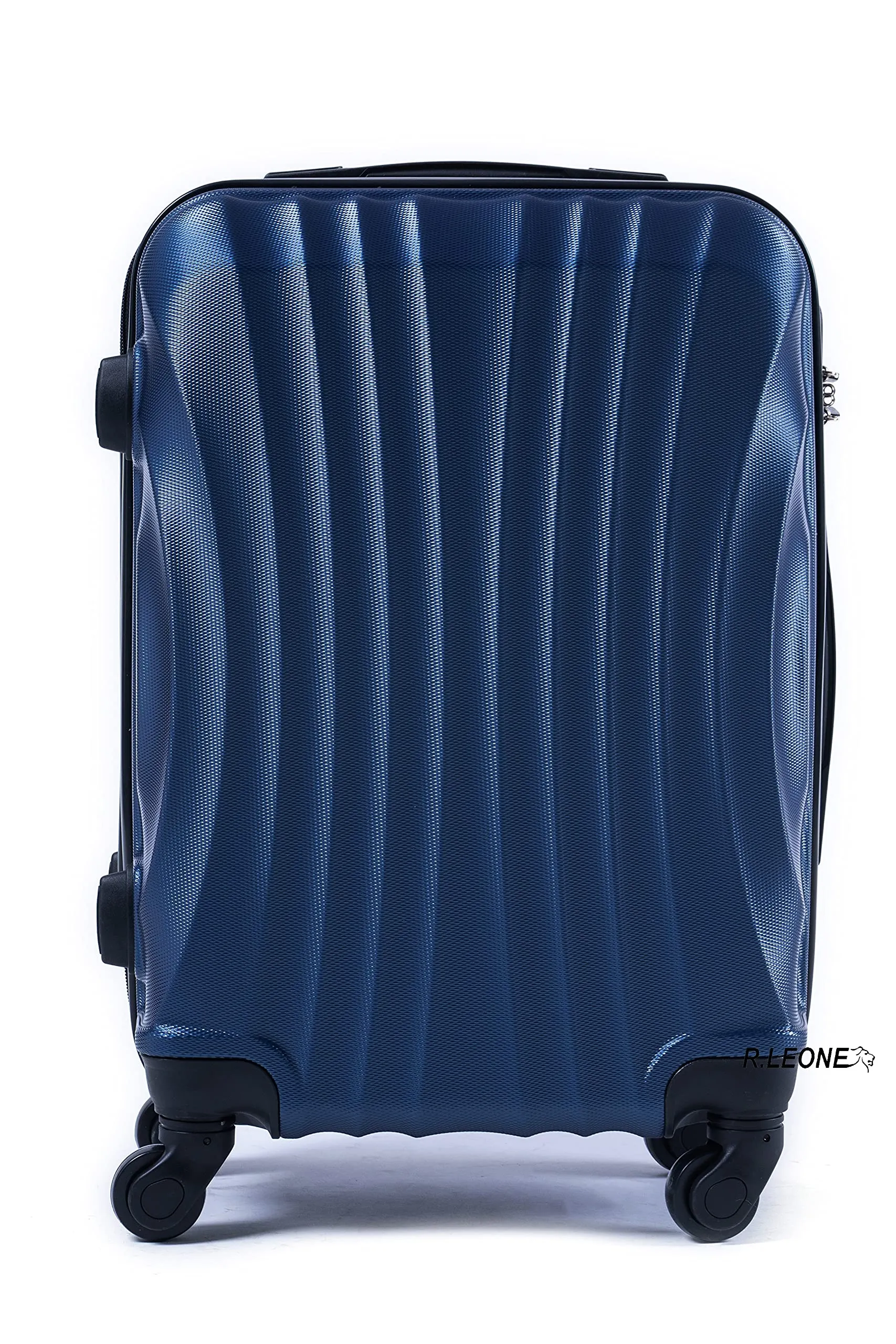 R.Leone Trolley Bagaglio a Mano ABS 55x40x23 cm 4 Ruote 20373AR Blu - immagine 2