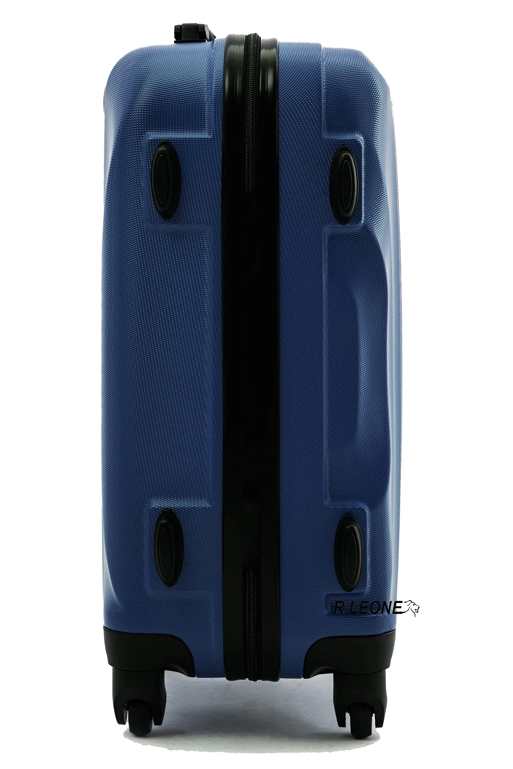 R.Leone Trolley Bagaglio a Mano ABS 55x40x23 cm 4 Ruote 20373AR Blu - immagine 5