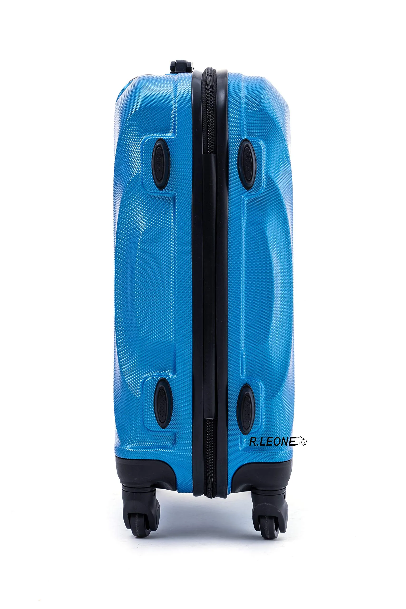 R.Leone Trolley Bagaglio a Mano ABS 55x40x23 cm 4 Ruote 20373AR Azzurro - immagine 5