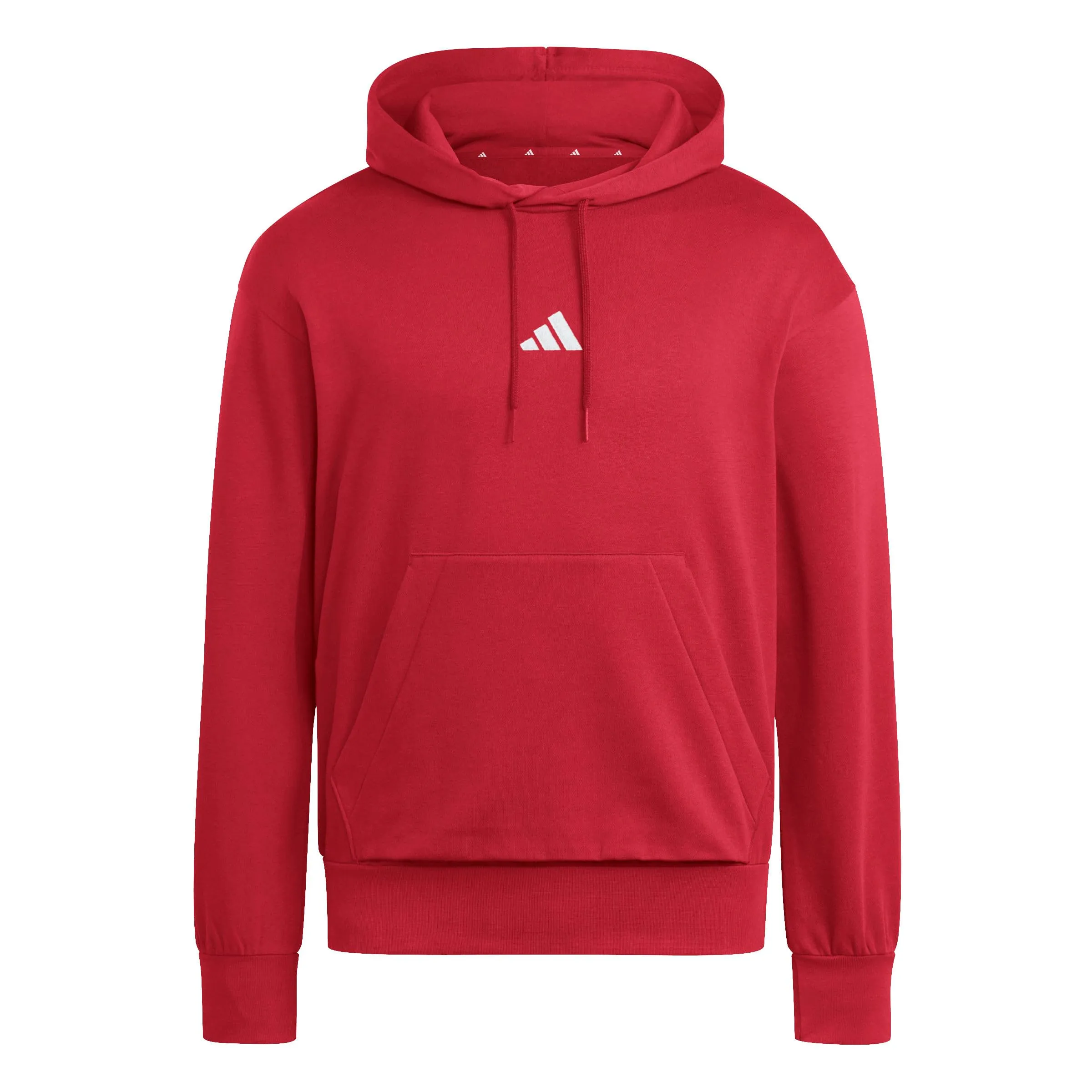 adidas Essentials Feelcozy Fleece Hoodie - Active Maroon/White - XXL - immagine 1