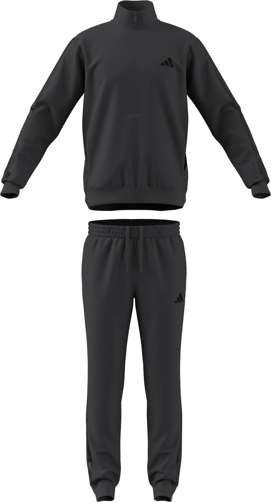 adidas Sportswear Basic 3 Stripes Tricot Tracksuit, Grey Six, L - immagine 7