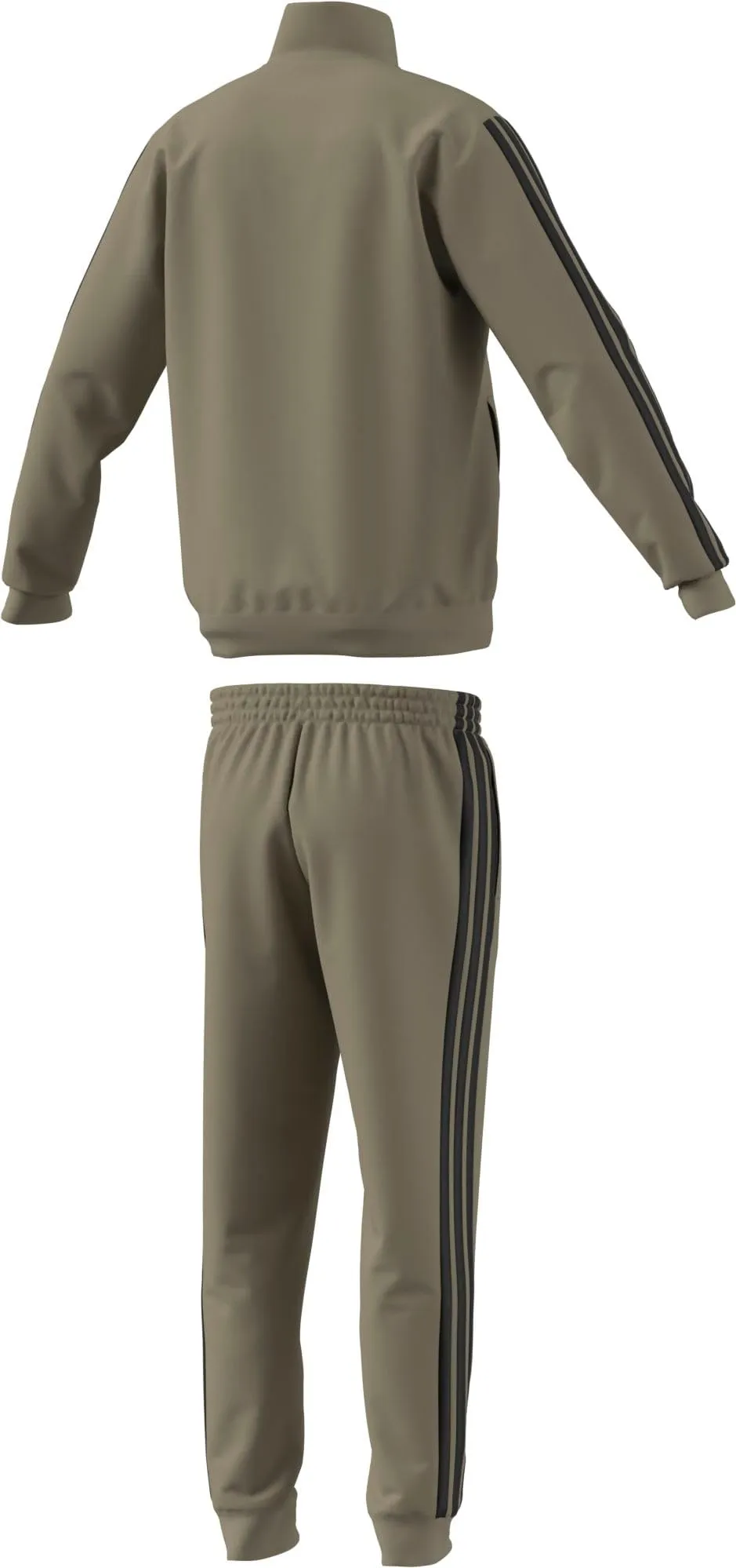 adidas Sportswear Basic 3 Stripes Tricot Tracksuit - Wonder Cargo, M - immagine 2
