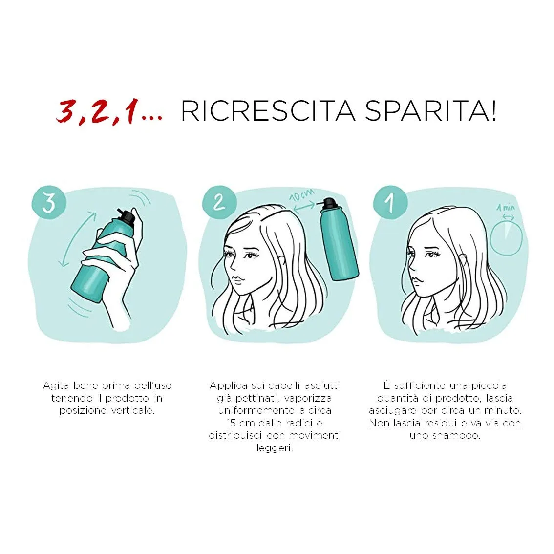 L'Oréal Paris Spray Ritocco Perfetto per Radici e Capelli Bianchi, Castano, 75 ml - immagine 4