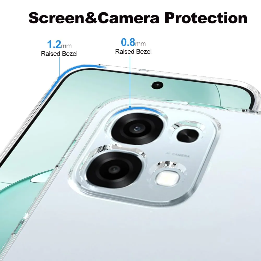 Captor Cover for Oppo A6 Pro 5G, Transparent Soft Silicone Case - immagine 4