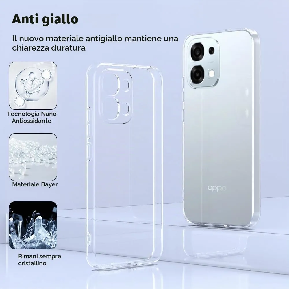 Captor Cover for Oppo A6 Pro 5G, Transparent Soft Silicone Case - immagine 6