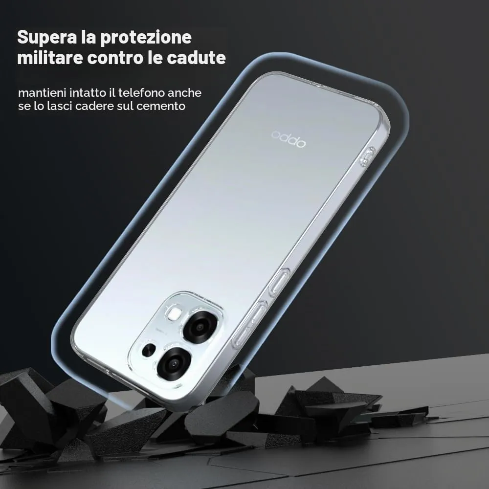 Captor Cover for Oppo A6 Pro 5G, Transparent Soft Silicone Case - immagine 8