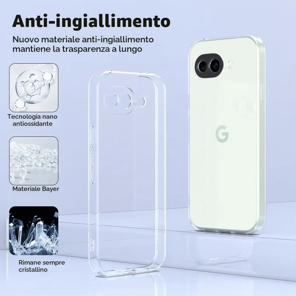 Captor Cover for Google Pixel 10A, Transparent Soft Silicone Case - immagine 6