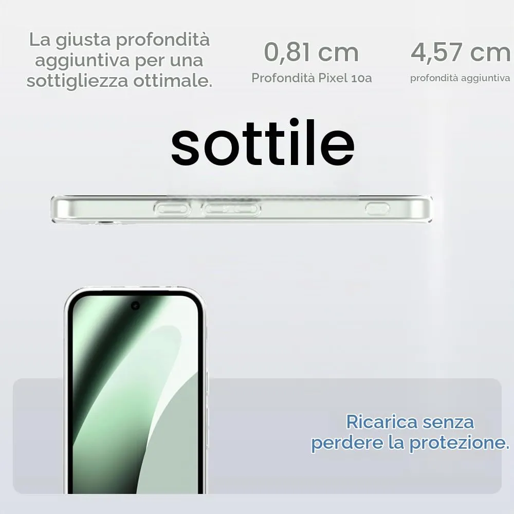 Captor Cover for Google Pixel 10A, Transparent Soft Silicone Case - immagine 9