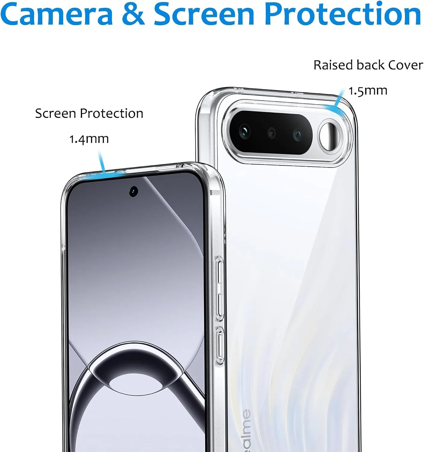 Captor Cover for Realme 16 5G Transparent Soft Silicone Case - immagine 4