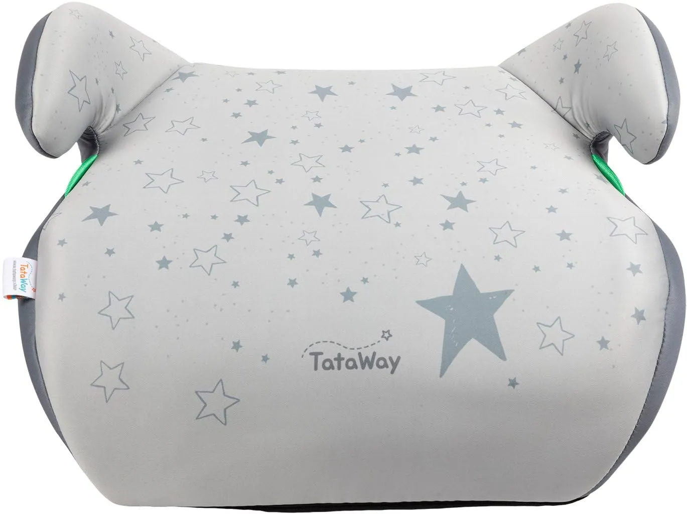 Tataway Seggiolino Alzatina Auto Bimbi I-Size ECE R129, 125-150cm, 22-36kg, Grafiche Stelline Grigie - immagine 4