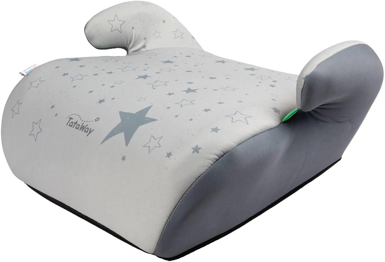 Tataway Seggiolino Alzatina Auto Bimbi I-Size ECE R129, 125-150cm, 22-36kg, Grafiche Stelline Grigie - immagine 5