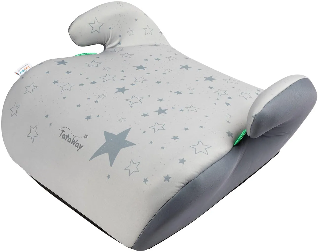 Tataway Seggiolino Alzatina Auto Bimbi I-Size ECE R129, 125-150cm, 22-36kg, Grafiche Stelline Grigie - immagine 6