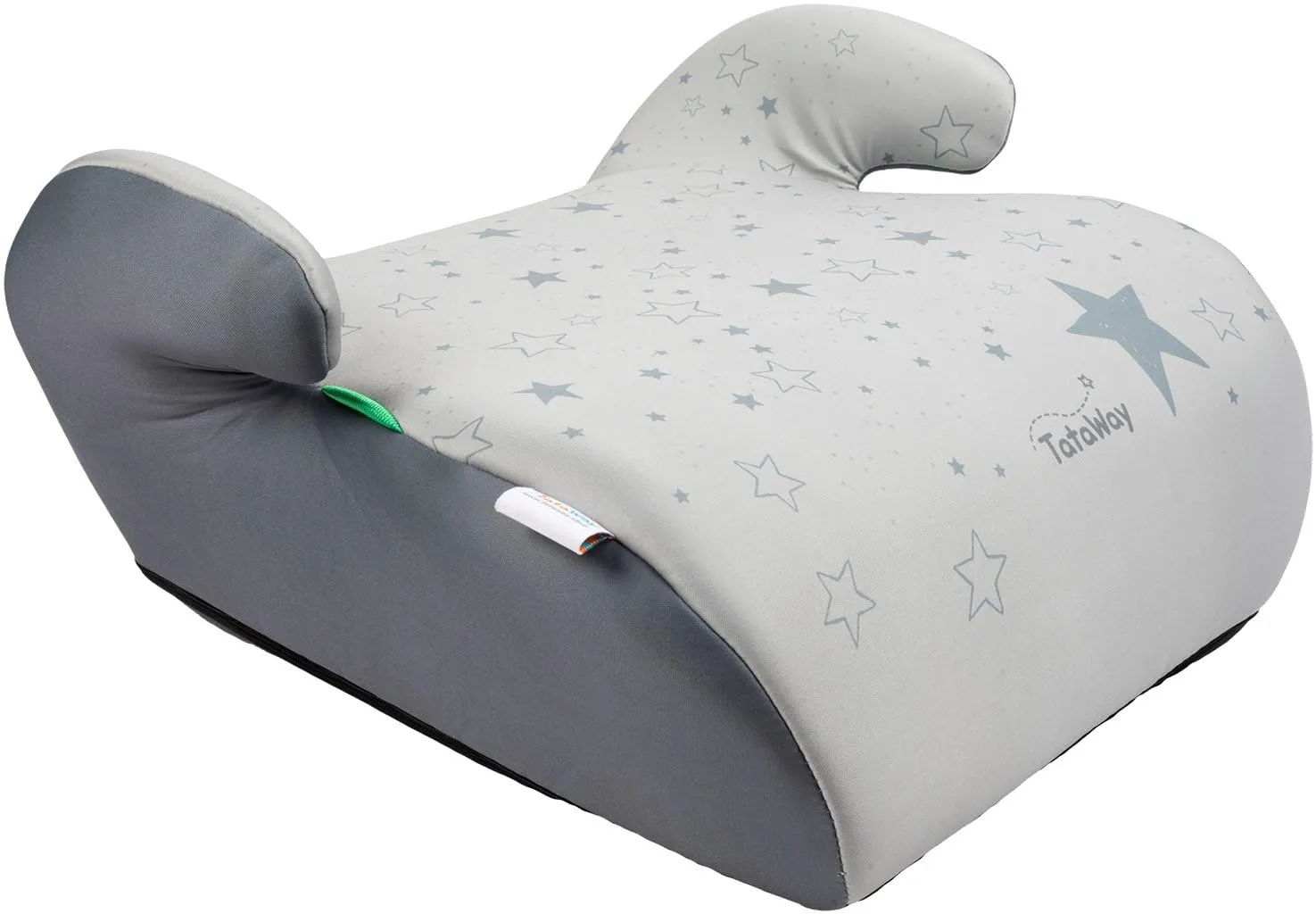 Tataway Seggiolino Alzatina Auto Bimbi I-Size ECE R129, 125-150cm, 22-36kg, Grafiche Stelline Grigie - immagine 7