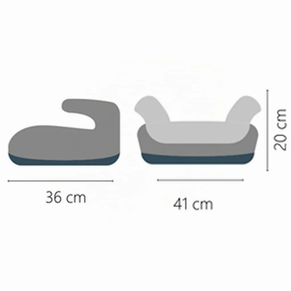 Tataway Seggiolino Alzatina Auto Bimbi I-Size ECE R129, 125-150cm, 22-36kg, Grafiche Stelline Grigie - immagine 9