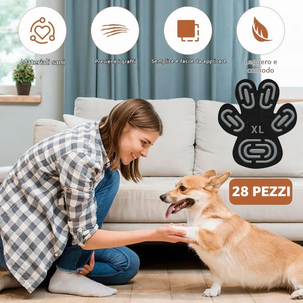 Peelanmall Protezioni per Zampe per Cani in Gel di Silicone, Antiscivolo, XL - immagine 3