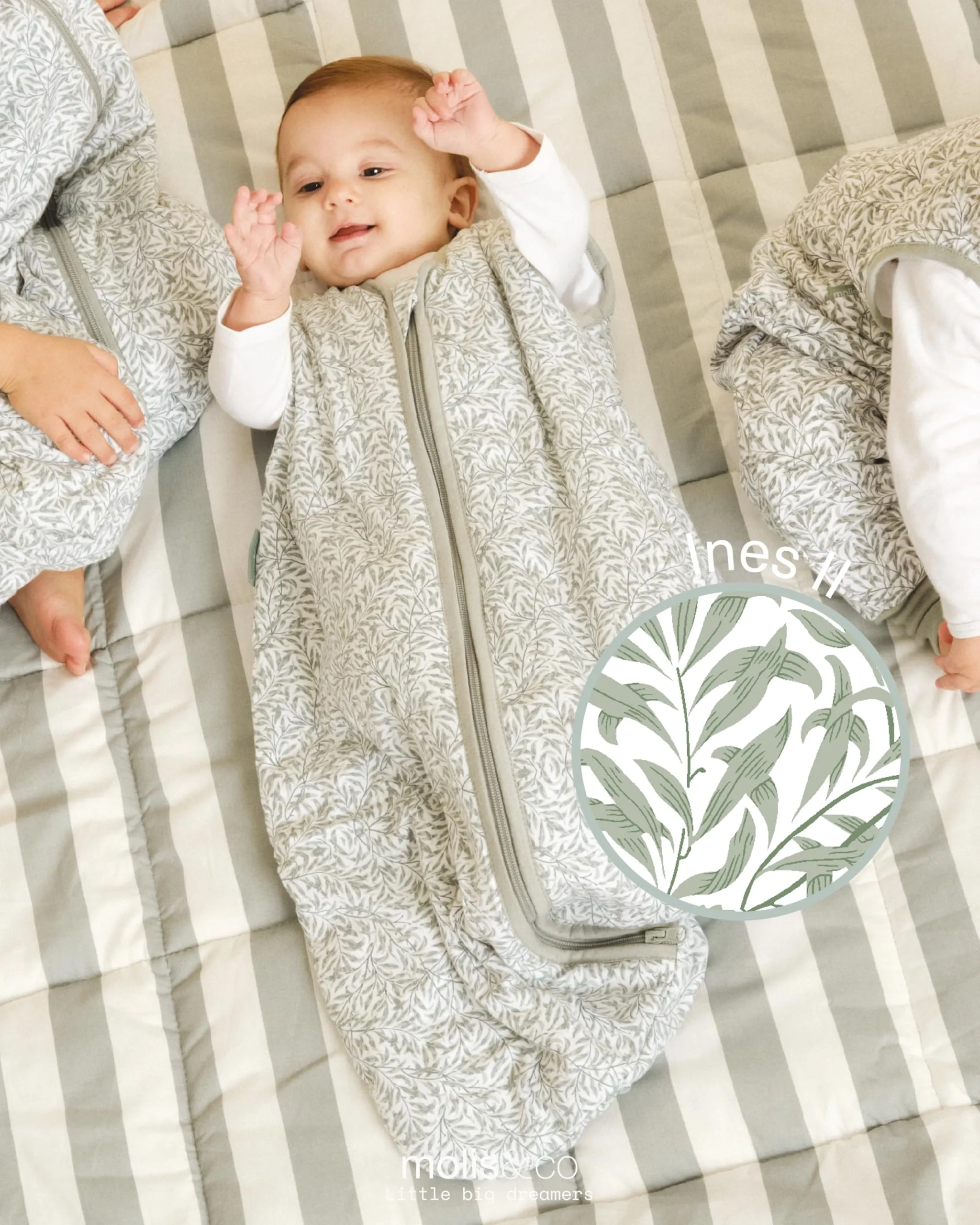Molis&Co Sacco Nanna Ines II, 1 TOG, 0-6 Mesi, 100% Cotone Oeko-Tex - immagine 4
