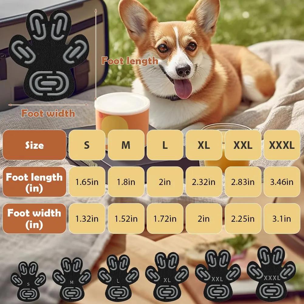 Peelanmall Protezioni per Zampe per Cani in Gel di Silicone Antiscivolo, XXL - immagine 2