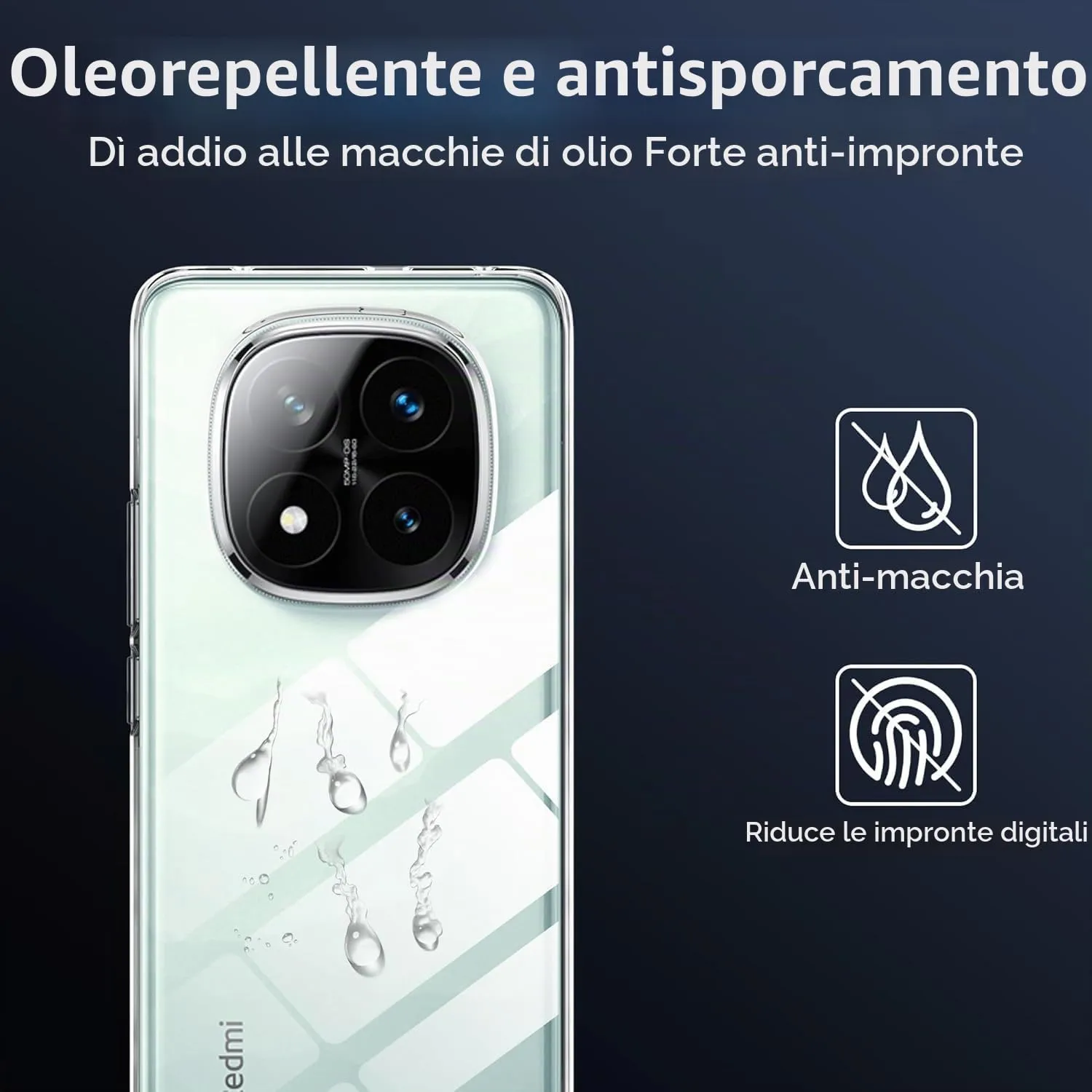 Captor Cover Trasparente TPU per Xiaomi Redmi Note 14 Pro / 14 Pro Plus 5G - immagine 4