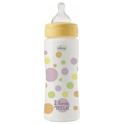 Chicco Perfect Easy Biberon Flusso Veloce, Tettarella Physio Soft Sense, Anticolica, 330ml, 4 Mesi+ - immagine 1