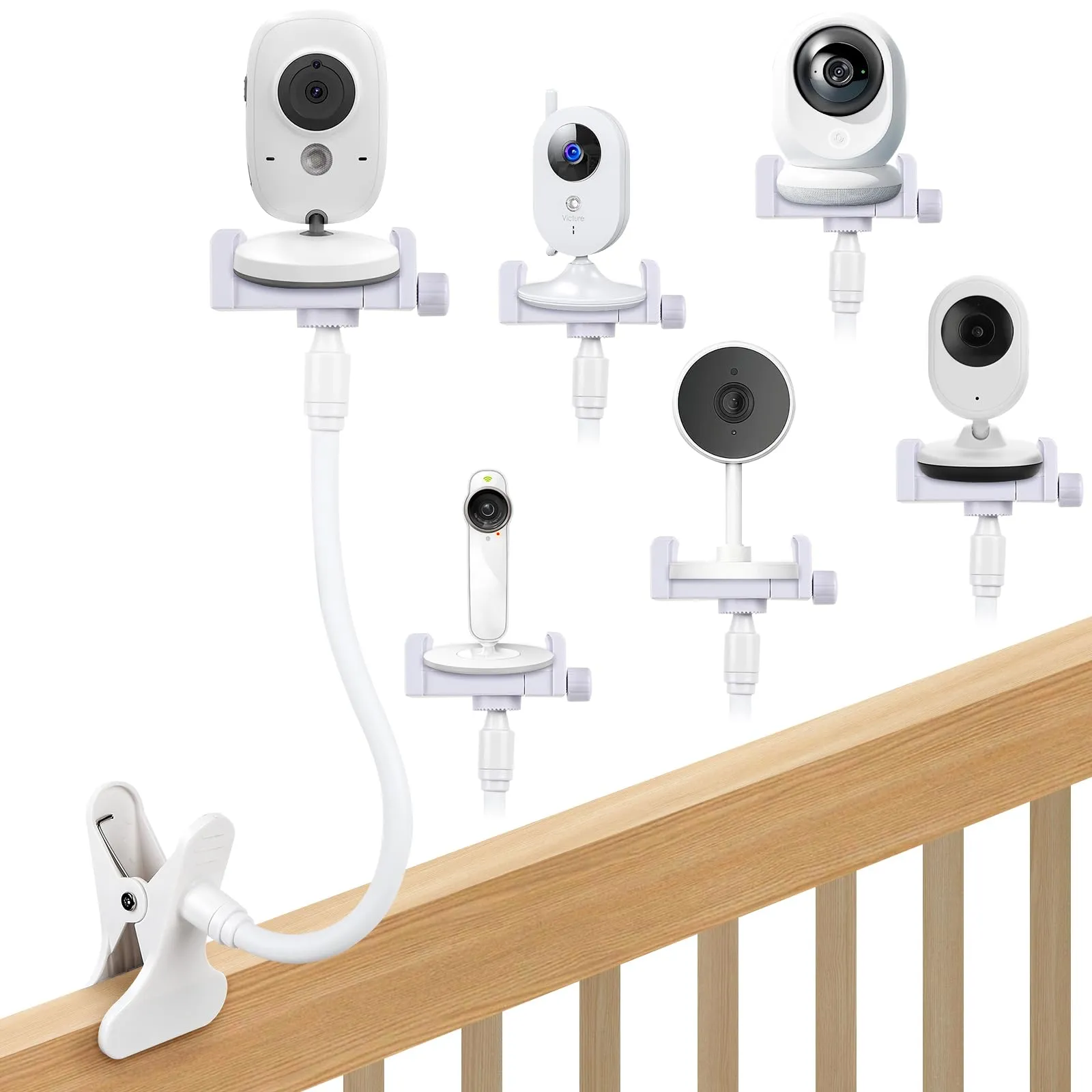 OFFCUP Supporto Baby Monitor Flessibile Universale con Clip - immagine 1