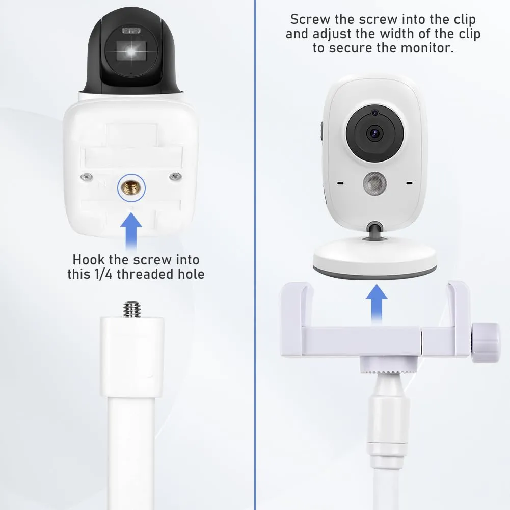 OFFCUP Supporto Baby Monitor Flessibile Universale con Clip - immagine 4