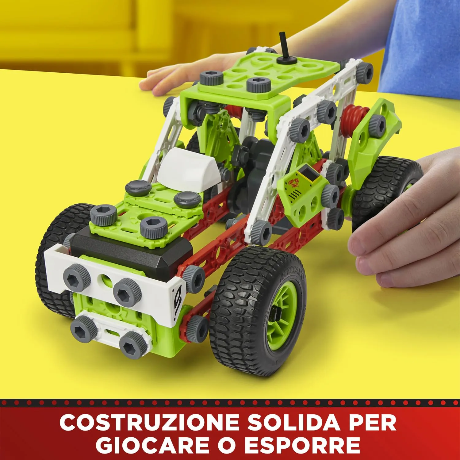 Bandai Meccano Junior La Mia Auto a Retro Frizione Kit di Costruzione 138 pezzi APM19102 - immagine 3