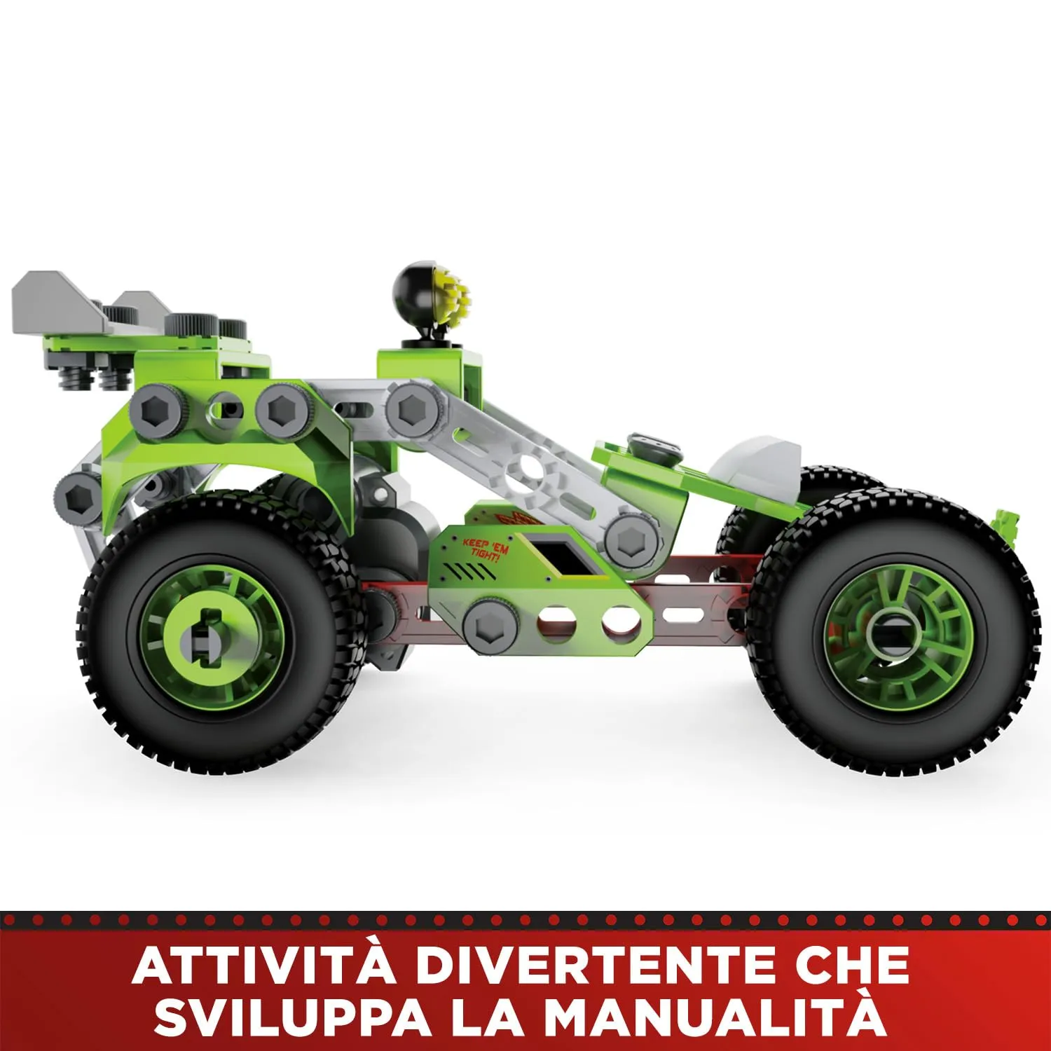 Bandai Meccano Junior La Mia Auto a Retro Frizione Kit di Costruzione 138 pezzi APM19102 - immagine 4