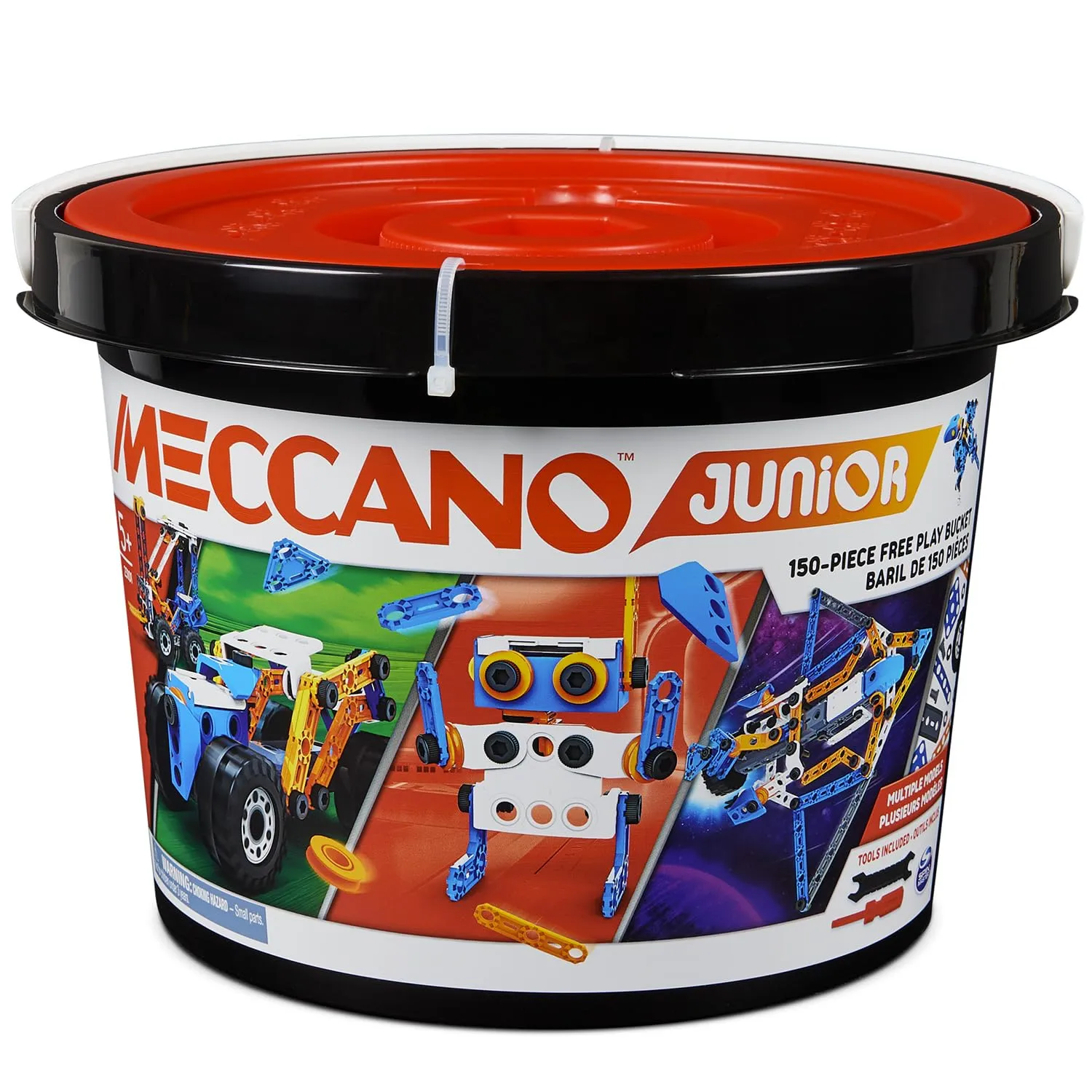 Bandai Meccano Junior Barile 150 pezzi - Kit di Costruzione APM19103 - immagine 1