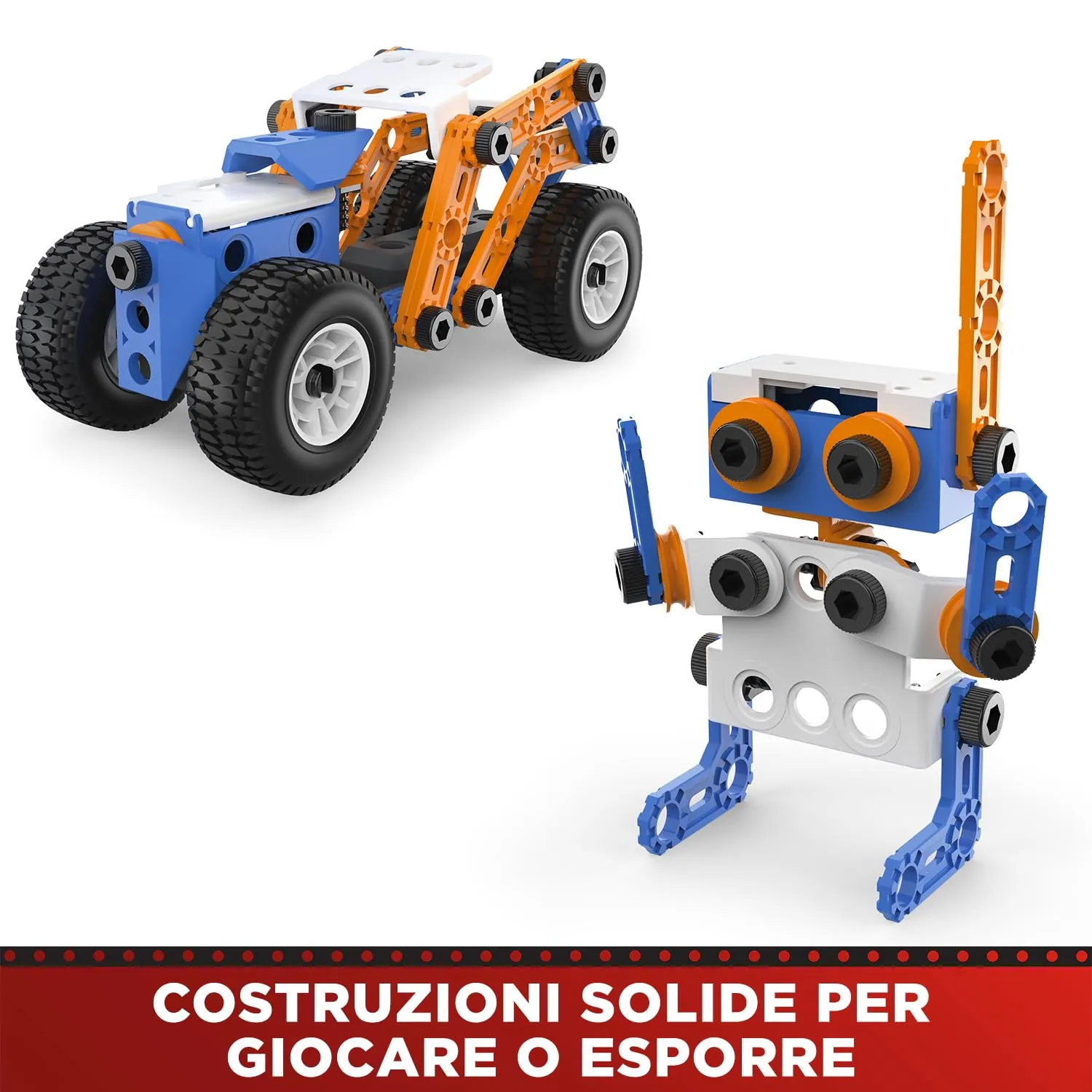 Bandai Meccano Junior Barile 150 pezzi - Kit di Costruzione APM19103 - immagine 4