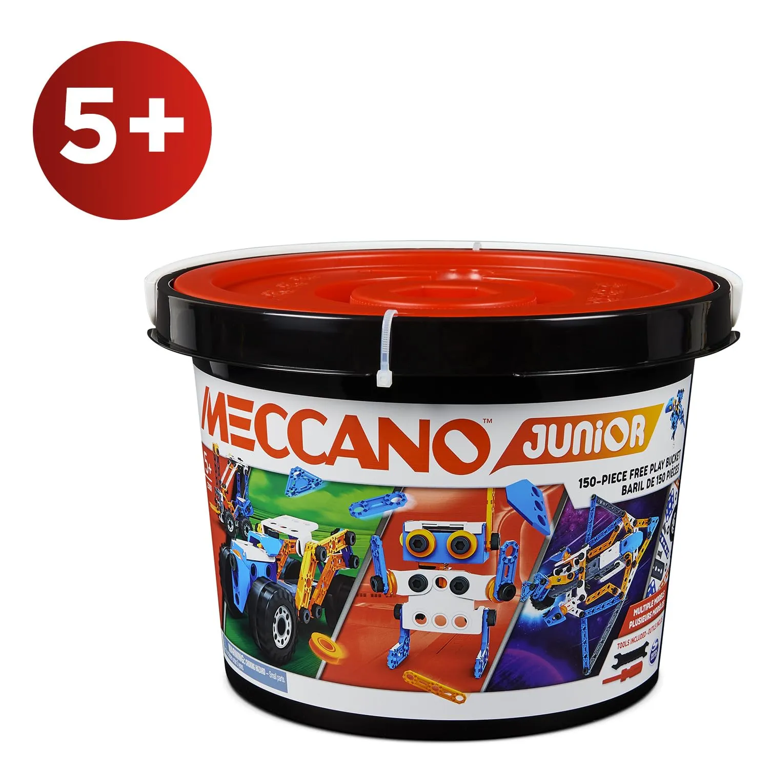 Bandai Meccano Junior Barile 150 pezzi - Kit di Costruzione APM19103 - immagine 8