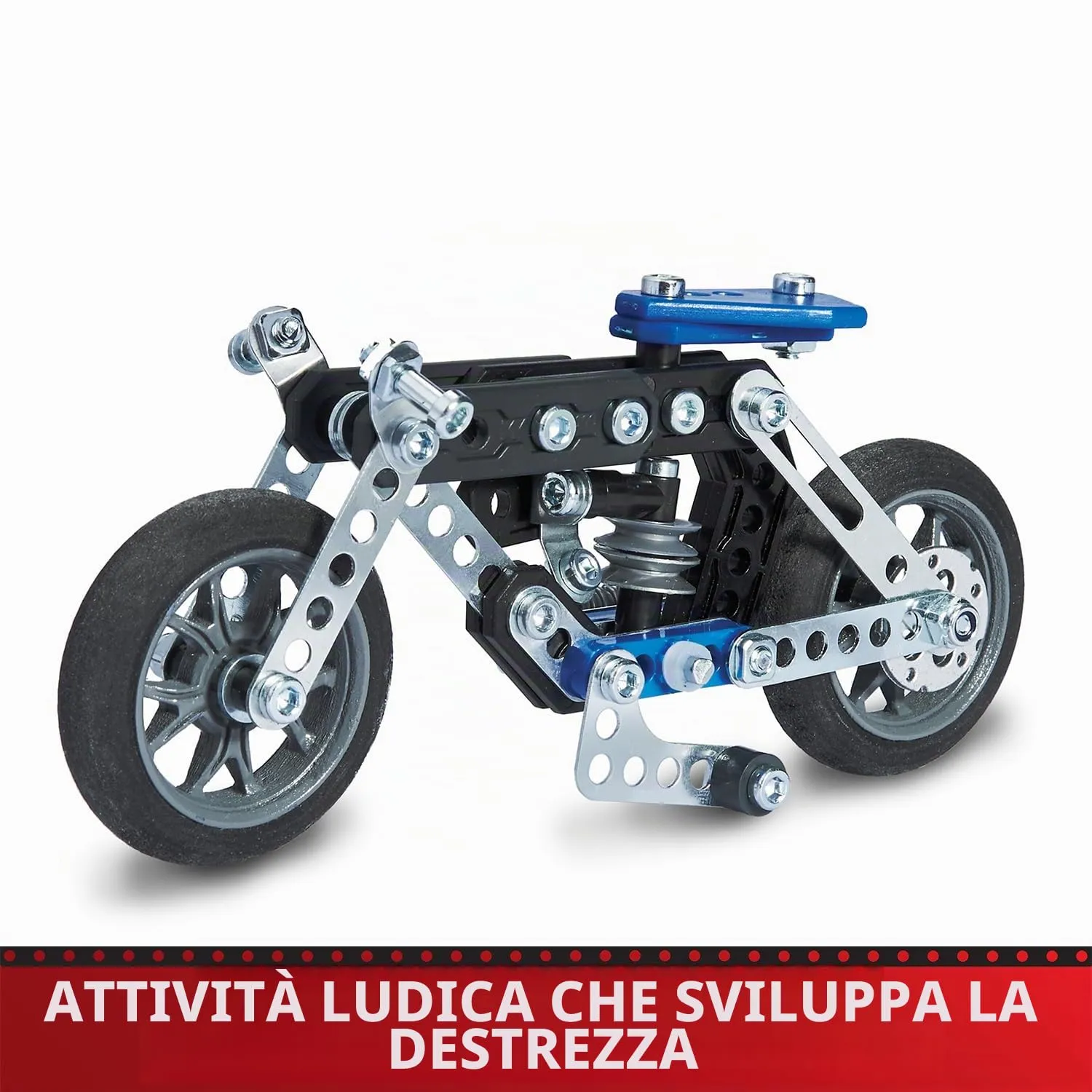 Bandai Meccano Moto 5 in 1 Kit di Costruzione, 174 pezzi, APM20103 - immagine 5