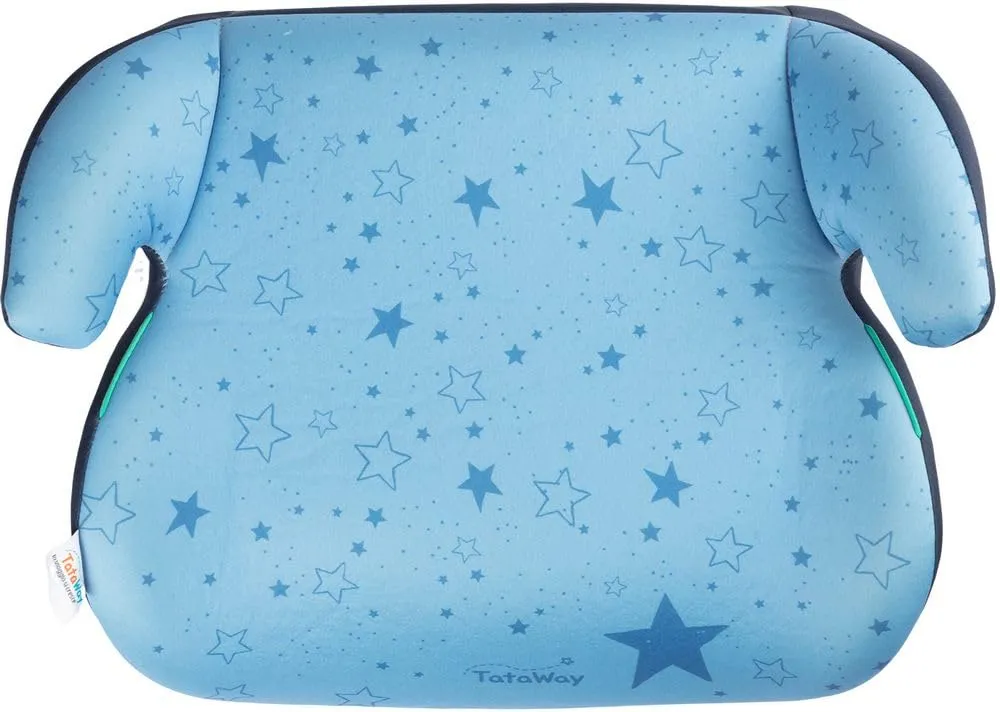 Tataway Seggiolino Alzatina Auto Bimbi I-Size ECE R129 Grafiche Stelline Blu, 125-150cm, 22-36kg - immagine 2