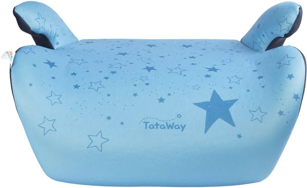 Tataway Seggiolino Alzatina Auto Bimbi I-Size ECE R129 Grafiche Stelline Blu, 125-150cm, 22-36kg - immagine 3