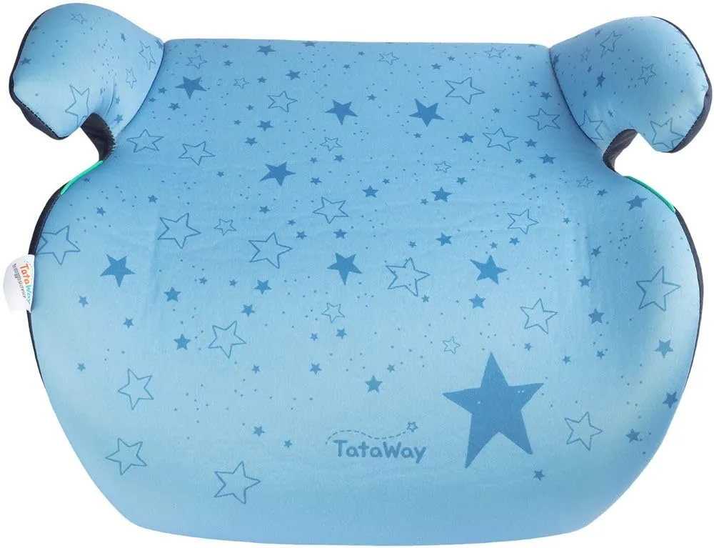 Tataway Seggiolino Alzatina Auto Bimbi I-Size ECE R129 Grafiche Stelline Blu, 125-150cm, 22-36kg - immagine 4