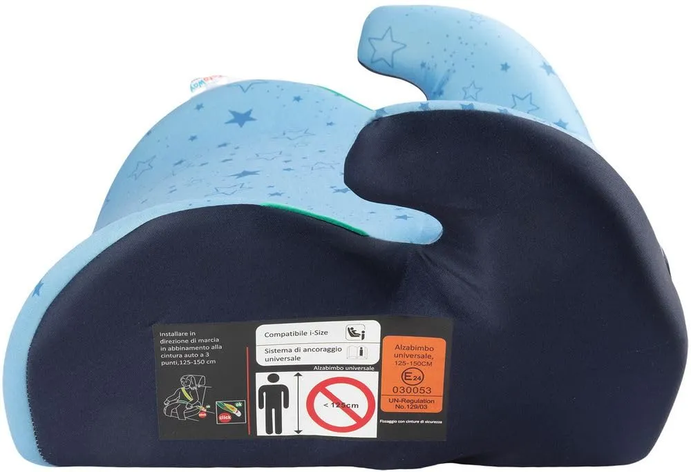 Tataway Seggiolino Alzatina Auto Bimbi I-Size ECE R129 Grafiche Stelline Blu, 125-150cm, 22-36kg - immagine 5