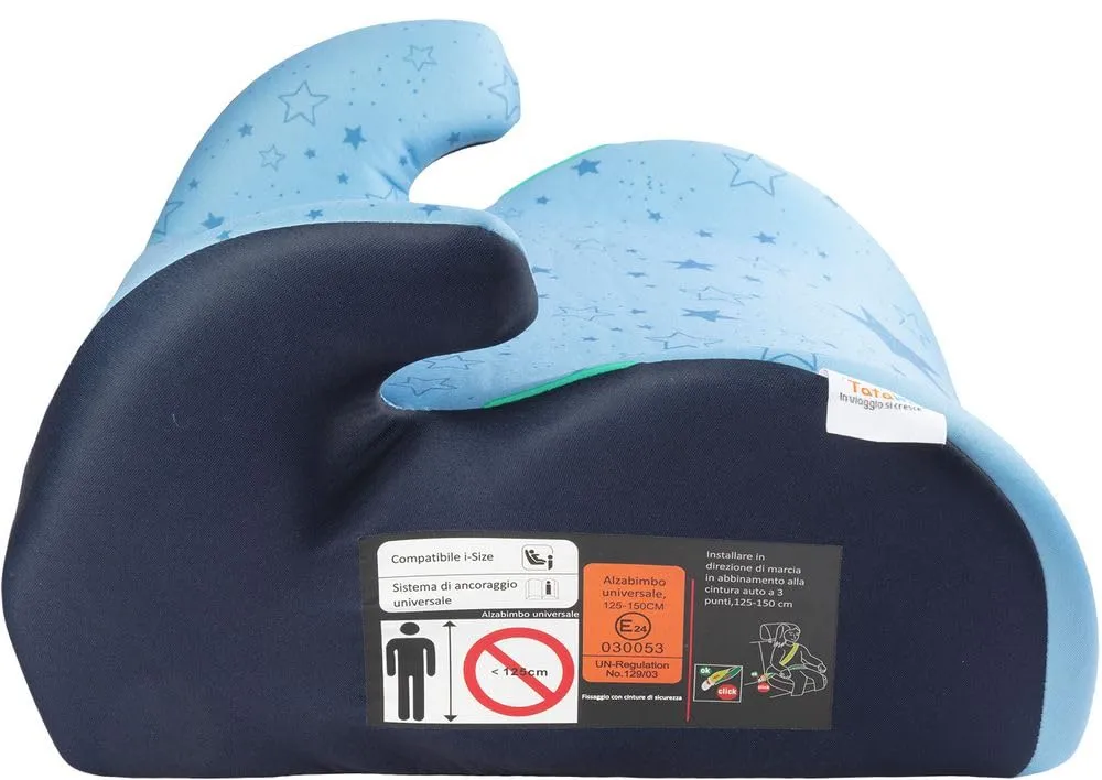 Tataway Seggiolino Alzatina Auto Bimbi I-Size ECE R129 Grafiche Stelline Blu, 125-150cm, 22-36kg - immagine 6