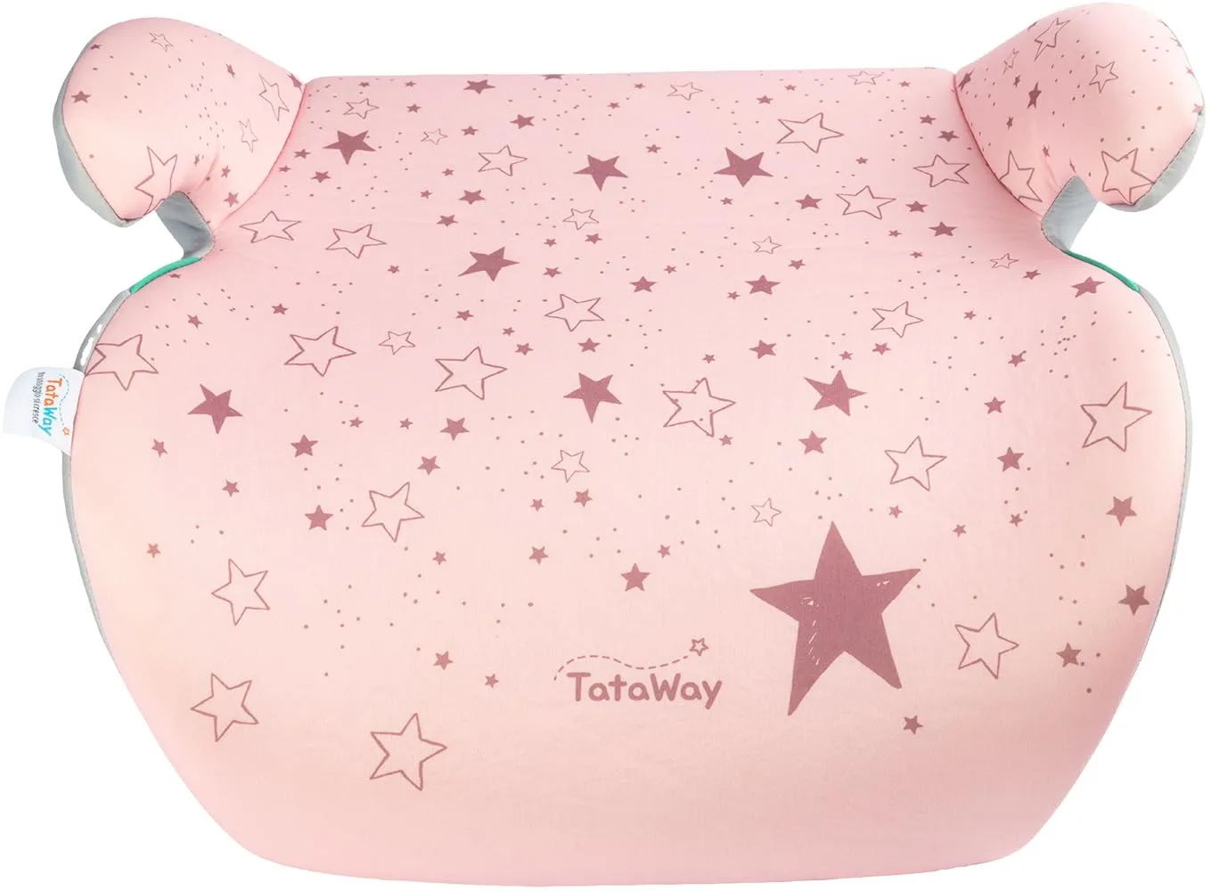 Tataway Alzabimbo Rosa 125-150 cm i-Size R129 Seggiolino Auto Rialzo Rosa e Grigio - immagine 4