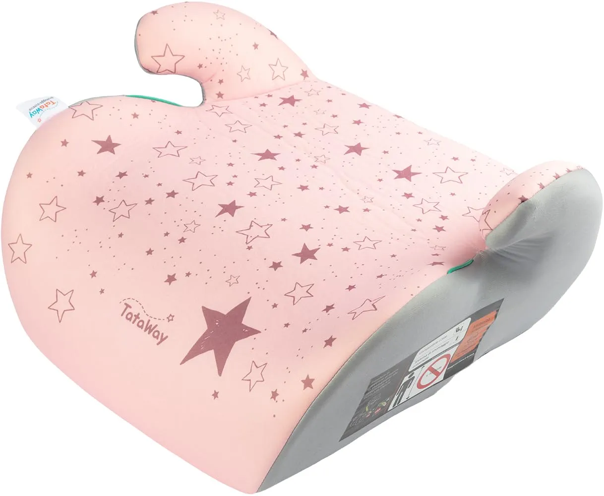 Tataway Alzabimbo Rosa 125-150 cm i-Size R129 Seggiolino Auto Rialzo Rosa e Grigio - immagine 7
