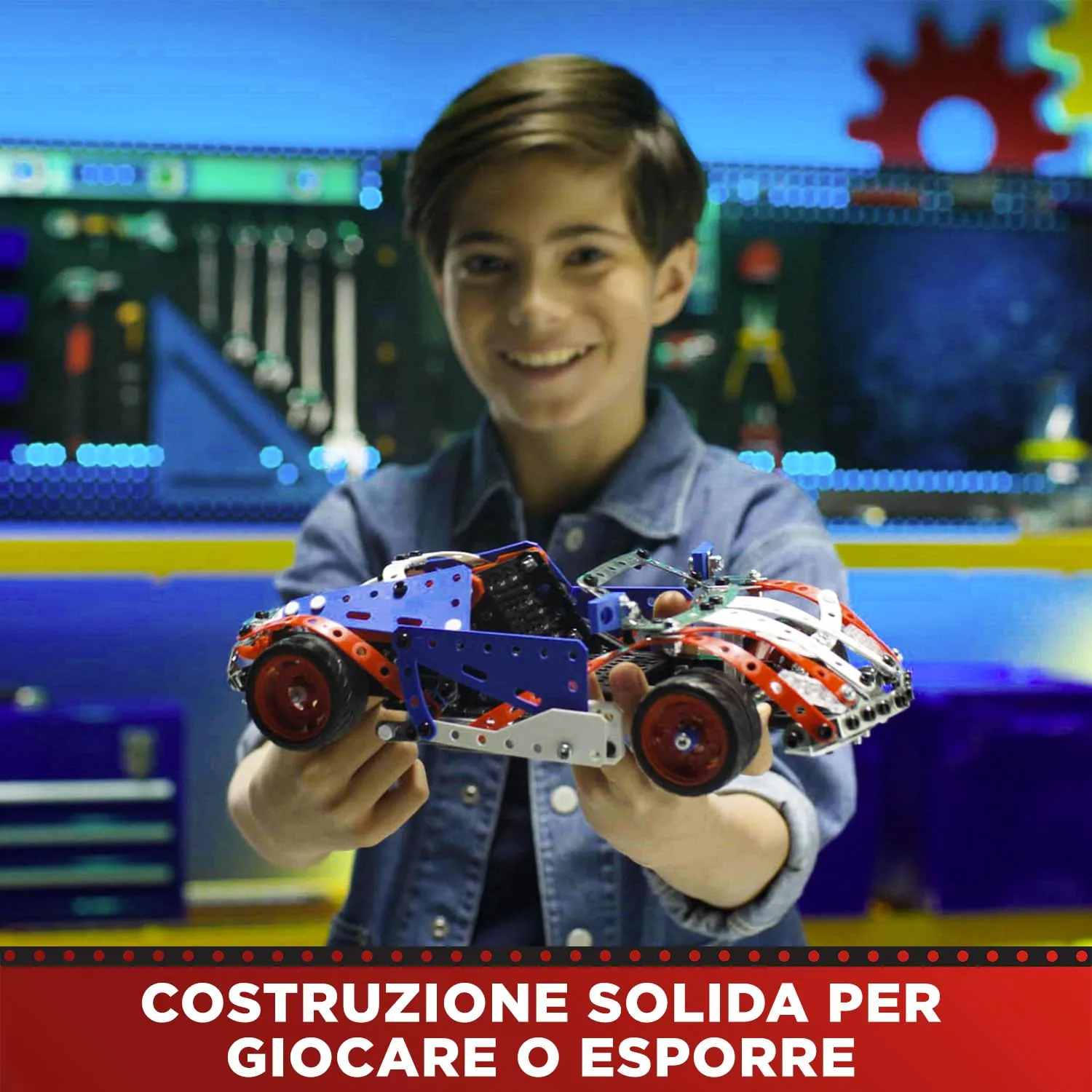 Bandai Meccano Valigetta di Costruzione 5 in 1 - 437 pezzi - APM20106 - immagine 3