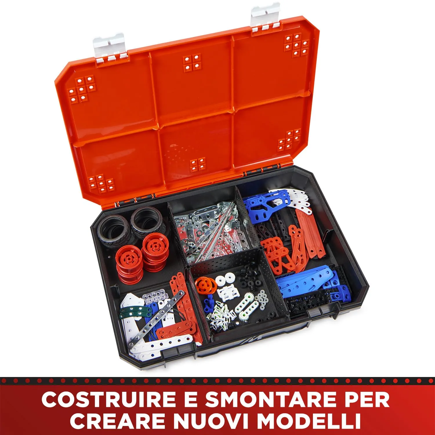 Bandai Meccano Valigetta di Costruzione 5 in 1 - 437 pezzi - APM20106 - immagine 4