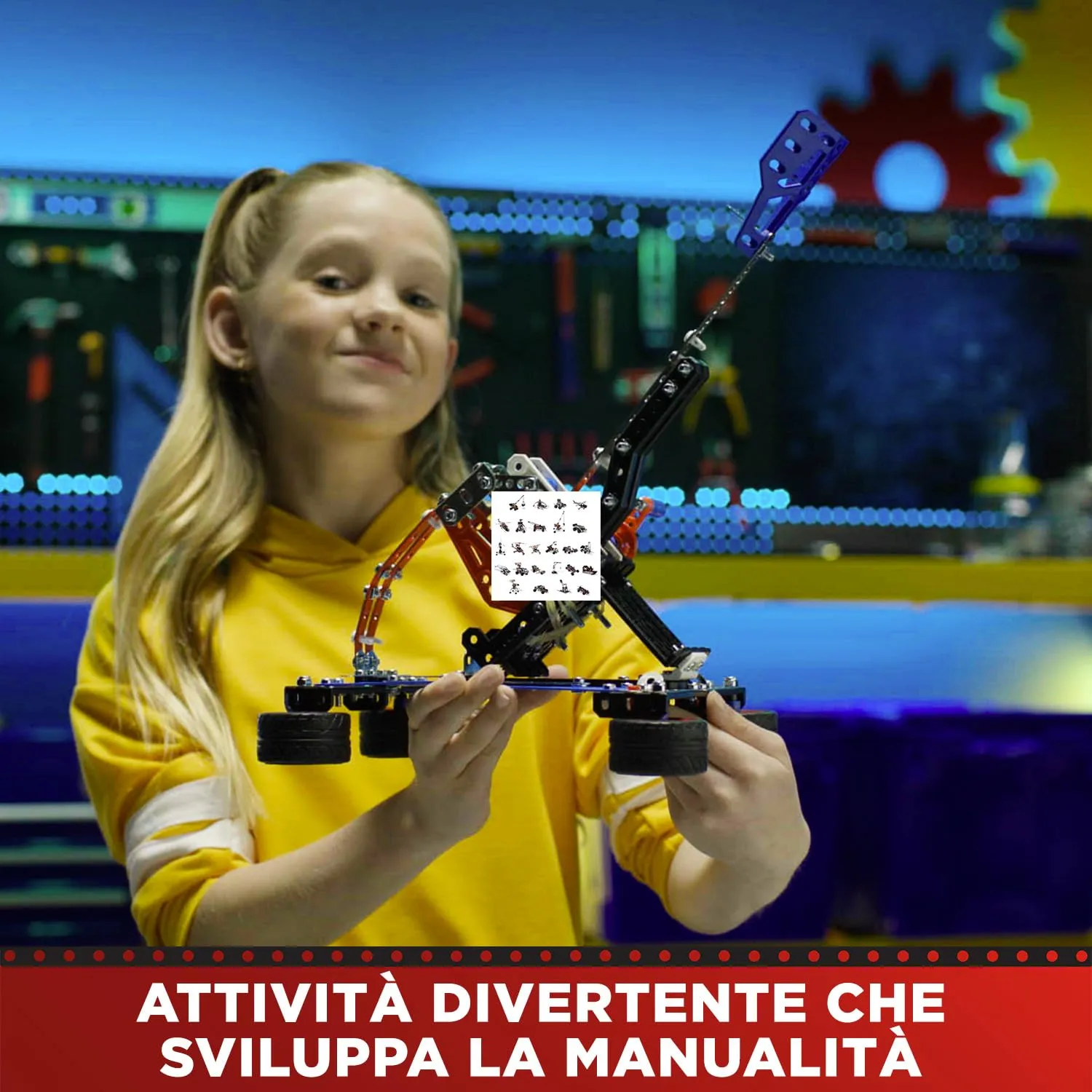 Bandai Meccano Valigetta di Costruzione 5 in 1 - 437 pezzi - APM20106 - immagine 5