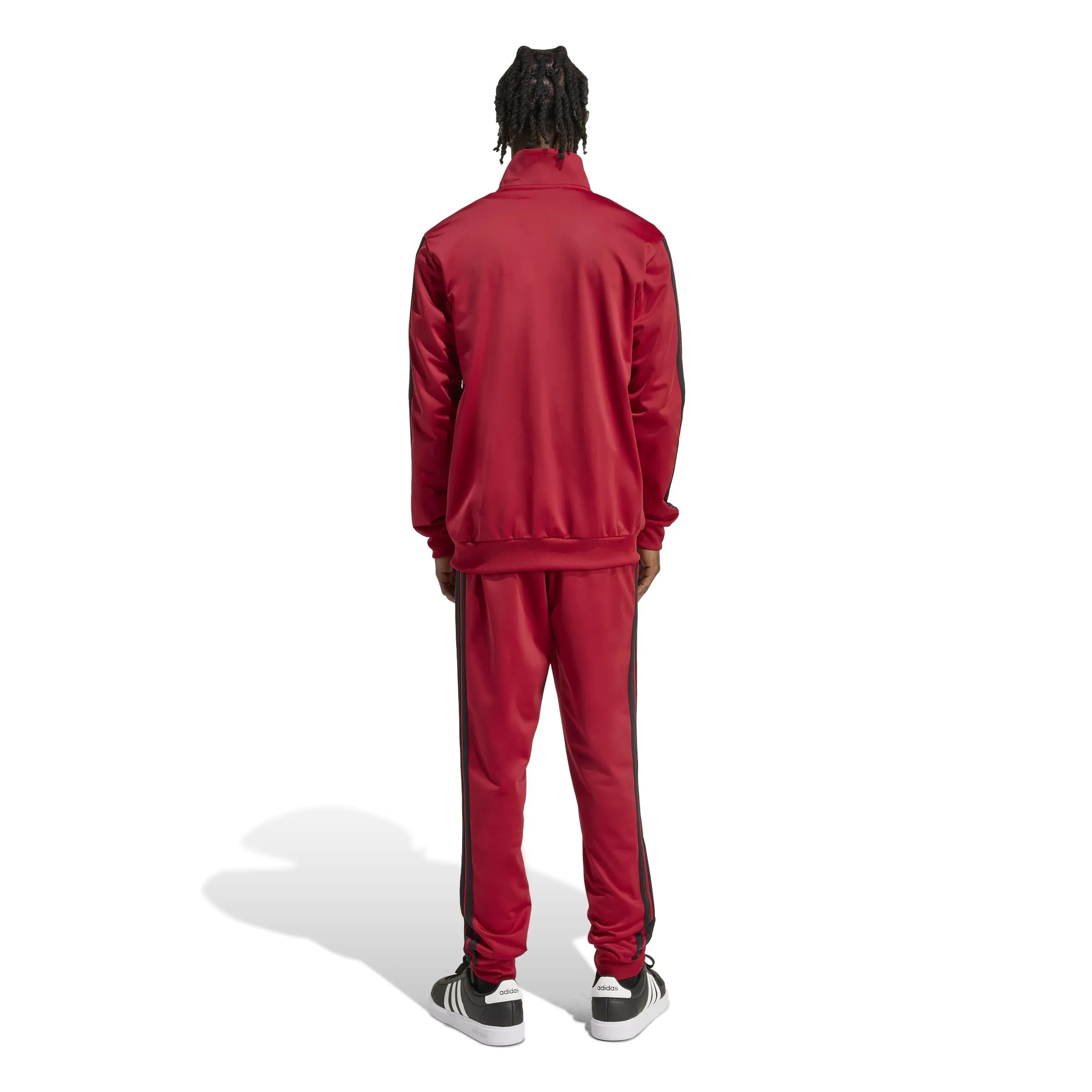 adidas Sportswear Basic 3 Stripes Tricot Tracksuit, Active Maroon, M - immagine 2