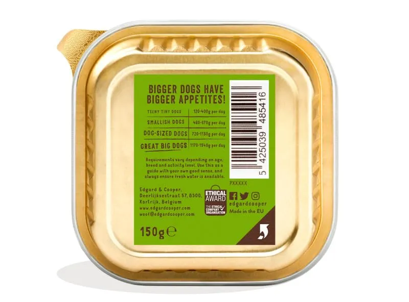 Edgard & Cooper Cibo Umido per Cani Adulti, Agnello e Manzo, 150g x 11 - immagine 3
