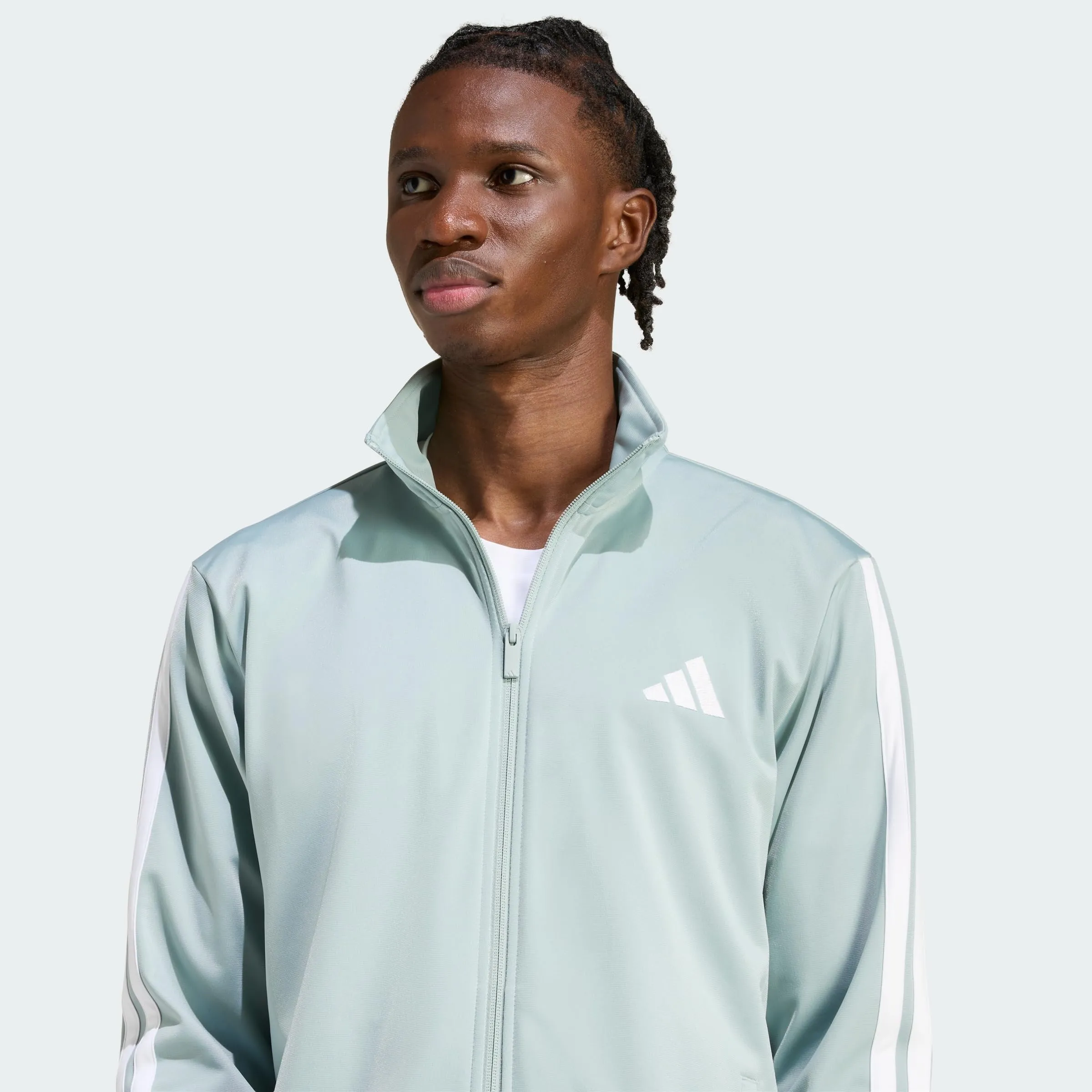 adidas Sportswear Basic 3 Stripes Tricot Tracksuit, Wonder Sage, XL - immagine 2