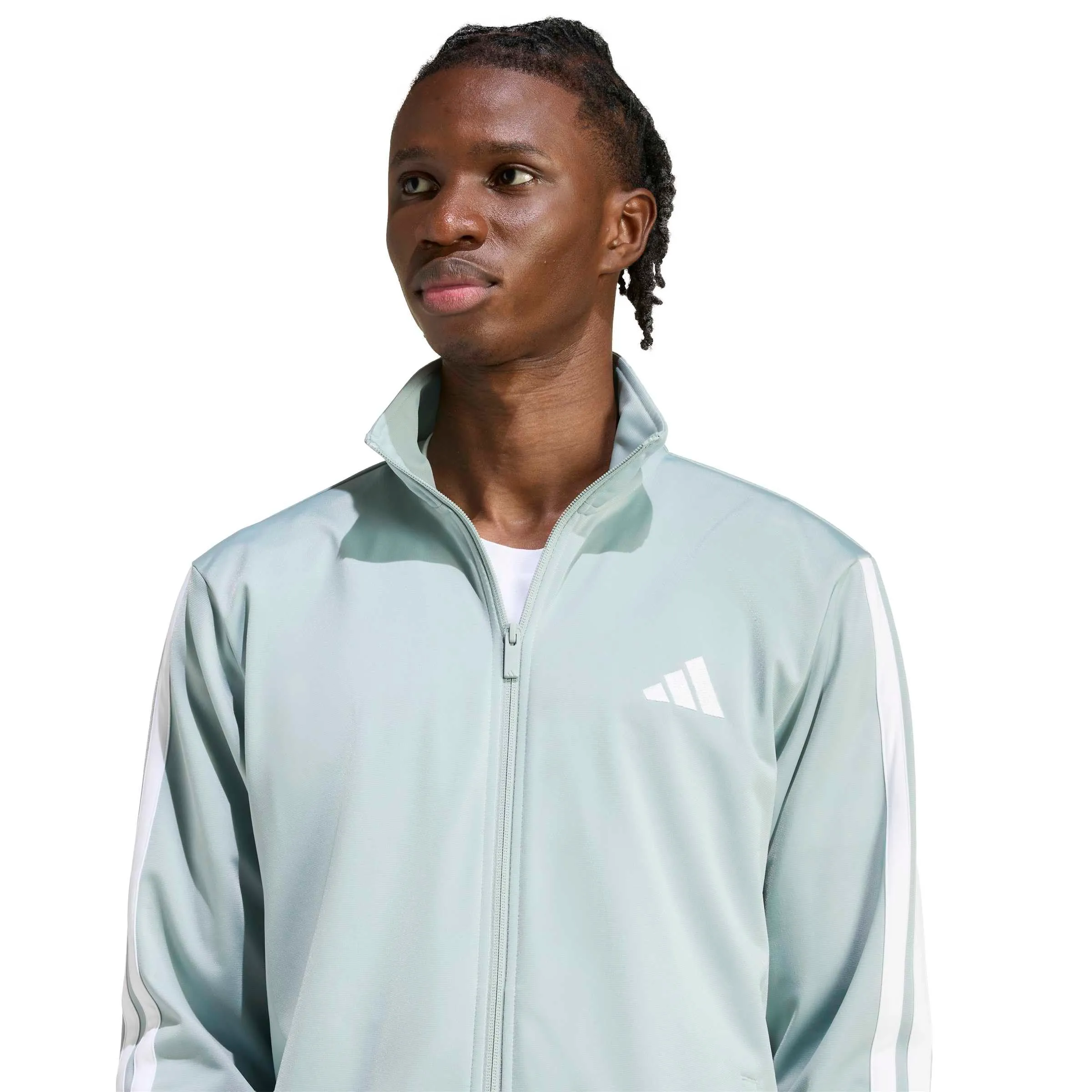 adidas Sportswear Basic 3 Stripes Tricot Tracksuit, Wonder Sage, XL - immagine 5