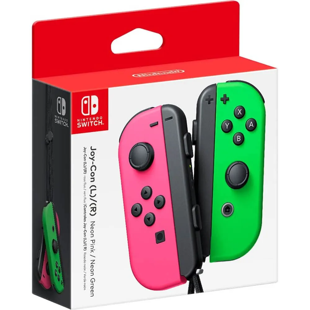 Nintendo Switch Joy-Con Set, Verde/Rosa Neon - immagine 1