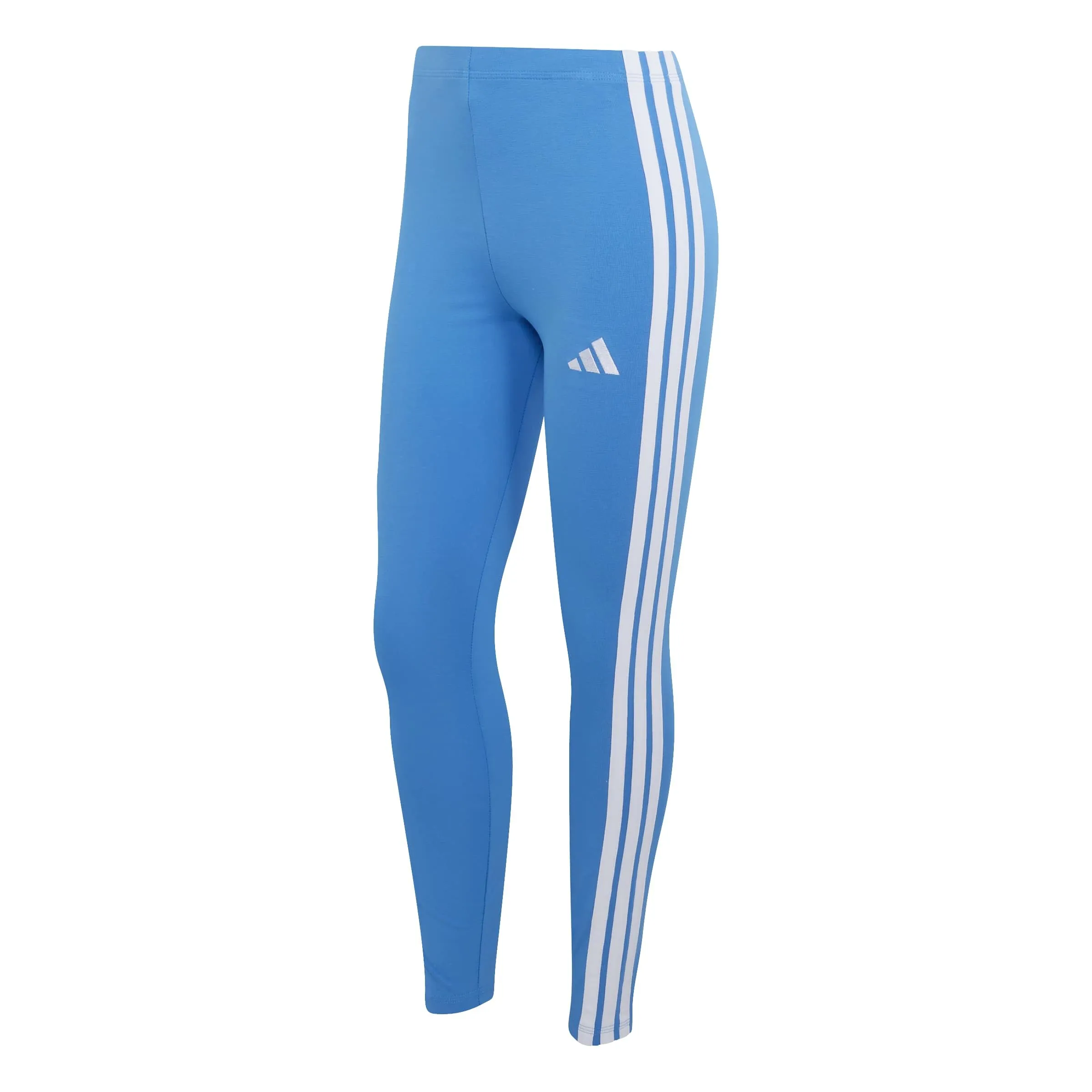 adidas Essentials 3-Stripes Cotton Leggings, Ray Blue/White, L - immagine 1