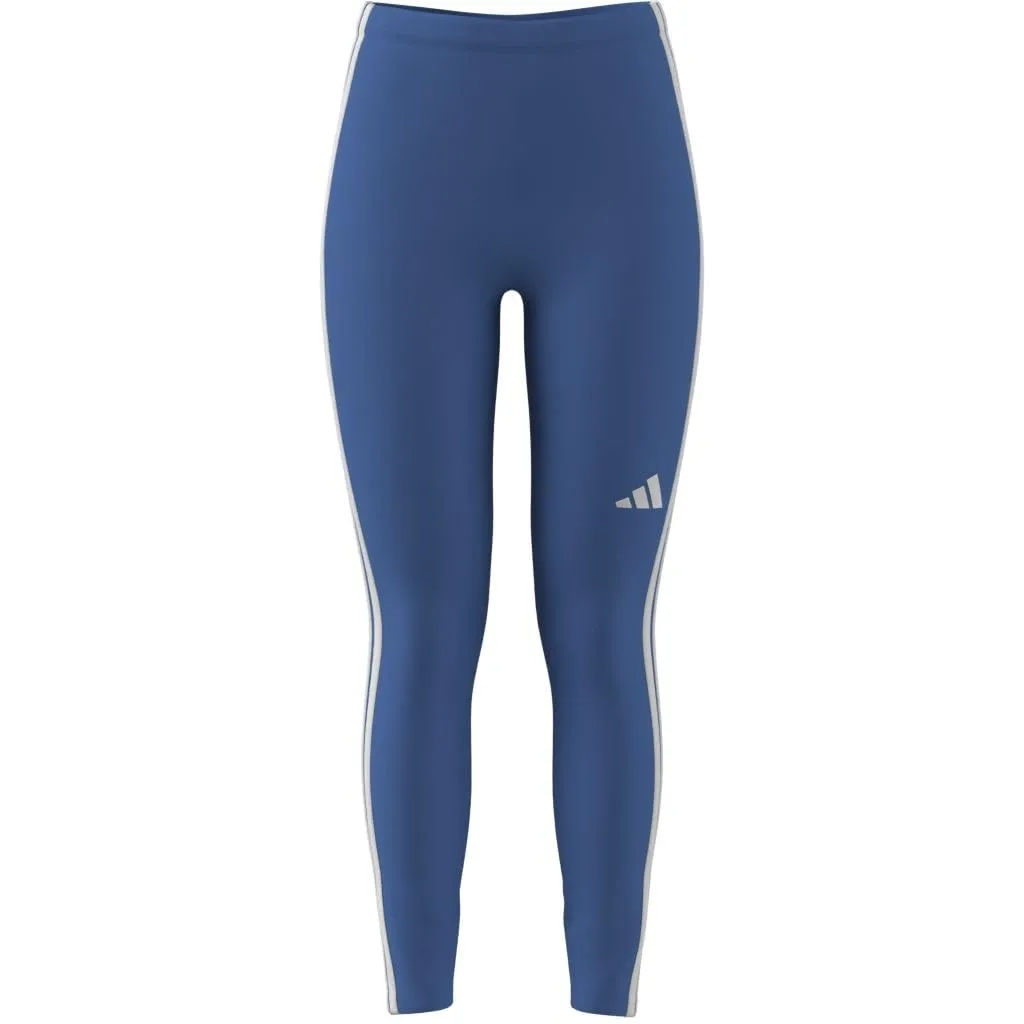 adidas Essentials 3-Stripes Cotton Leggings, Ray Blue/White, XL - immagine 5